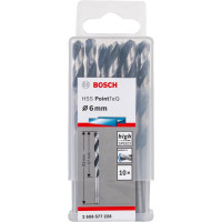 Свердло по металу Bosch Professional HSS-PointTeQ, 6х57х93мм, 10шт