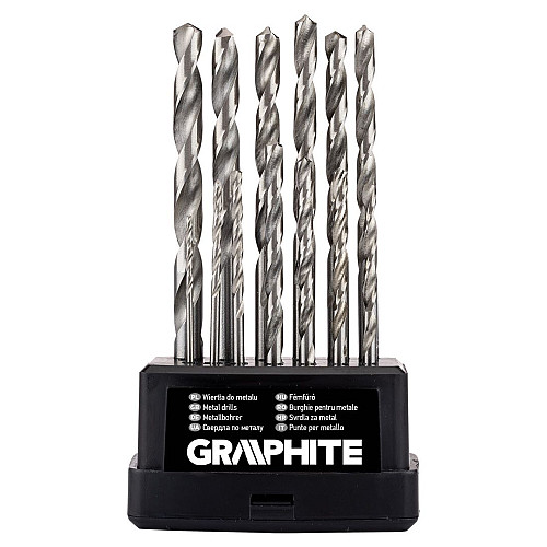 Набір свердел по металу GRAPHITE HSS HSS-G 1.5-6.5мм кейс 13шт