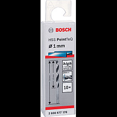 Сверло по металлу Bosch Professional HSS-PointTeQ, 1х12х34мм, 10шт