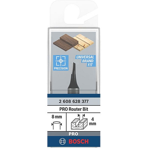 Фреза пазова Bosch Professional з одним лезом Std S8 D4 L8