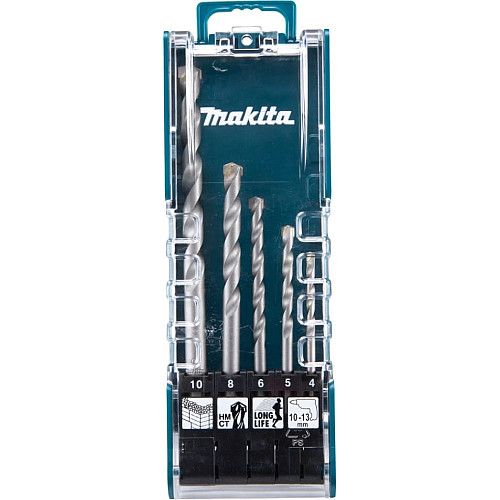 Набор сверл по бетону Makita E-11536, 4-10мм, кейс, 5шт