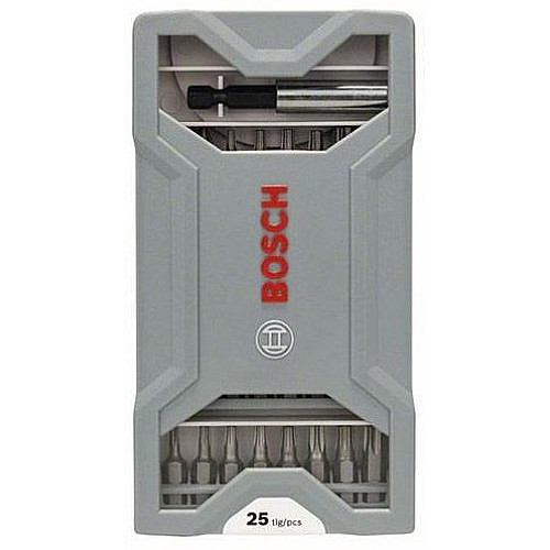 Біти Bosch Professional Mini X-Line Extra Hard, магнітний бітотримач, PH,PZ,T, кейс, набір 25шт