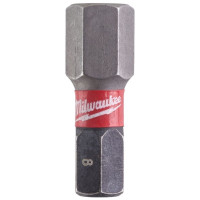 Биты Milwaukee Shockwave, Hex8х25мм, набор 2шт