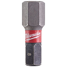 Біти Milwaukee Shockwave, Hex8х25мм, набір 2шт