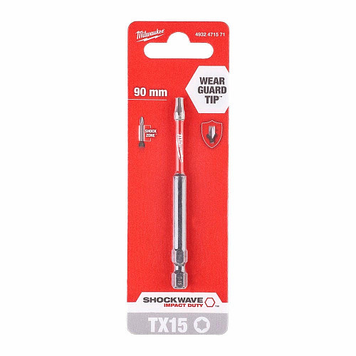 Бита Milwaukee Shockwave, Torx T15х90мм