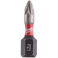 Биты Milwaukee Shockwave, PZ1х25мм, набор 2шт