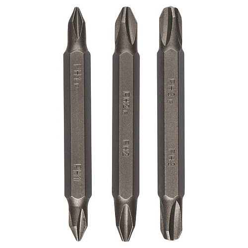 Біти двосторонні Bosch PH/PH 1/2/3, 60мм, 3шт