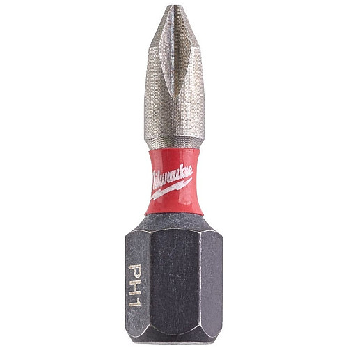Биты Milwaukee Shockwave, PH1х25мм, набор 2шт