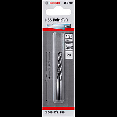 Сверло по металлу Bosch Professional HSS-PointTeQ, 3х33х61мм, 2шт