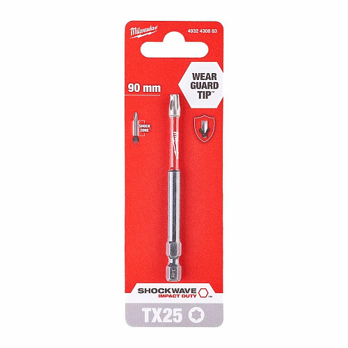 Бита Milwaukee Shockwave, Torx T25х90мм