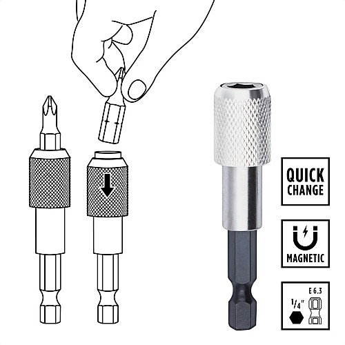 Біти Einhell HEX, PH, PZ, Torx, 50мм, кейс, набір 42шт