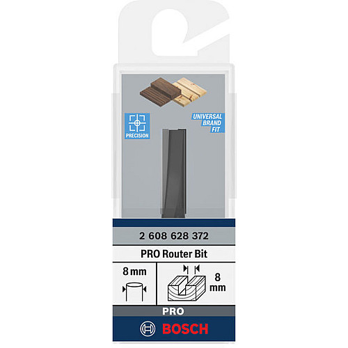 Фреза пазова Bosch Professional з двома лезами Std S8 D8 L25.4