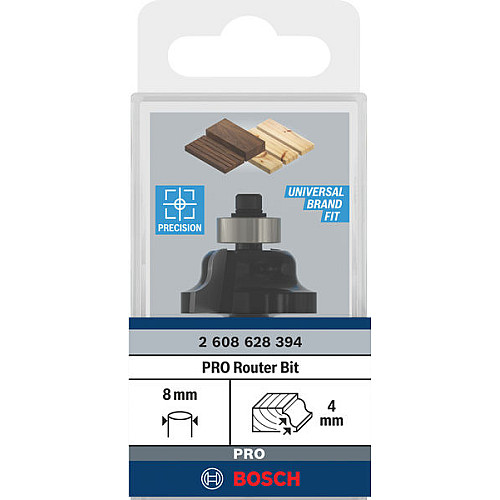 Фреза профільна B Bosch Professional Std S8 R4 B8 L12.4