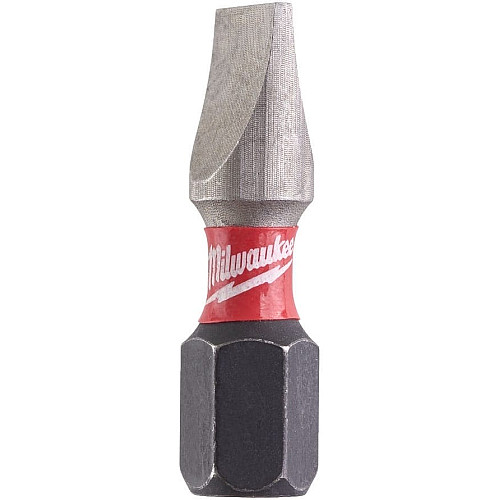Біти Milwaukee Shockwave, SL1,2x6,5х25мм, набір 2шт