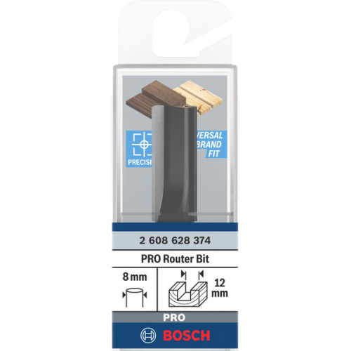 Фреза пазова Bosch Professional з двома лезами Std S8 D12 L32