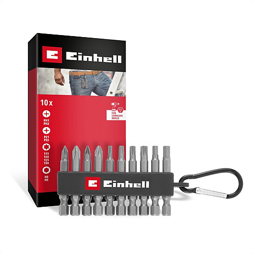 Набір ударних Einhell 50мм карабін 10шт 0.13кг