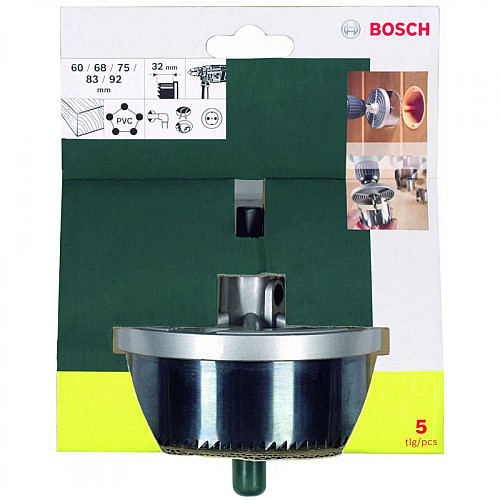 Коронки по дереву Bosch Professional 60,68,75,83,92мм, 5шт
