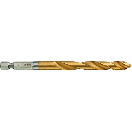 Свердло по металу Milwaukee RedHEX HSS-G TiN, 8х70х111мм