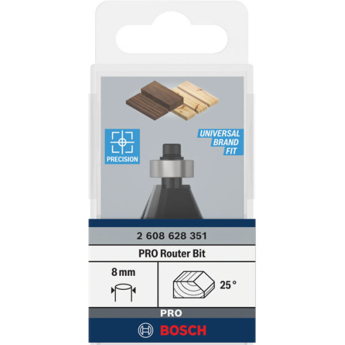 Фреза фасонна Bosch Professional Std S8 D23.7 В5.5 L12 25°