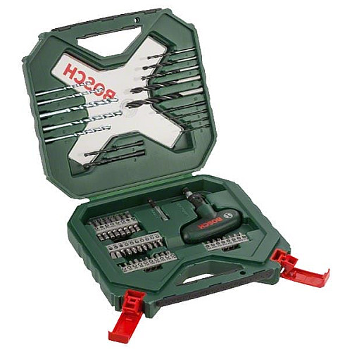 Набор сверл и насадок Bosch Professional X-LINE-54 с реверсивной отверткой, набор 54шт