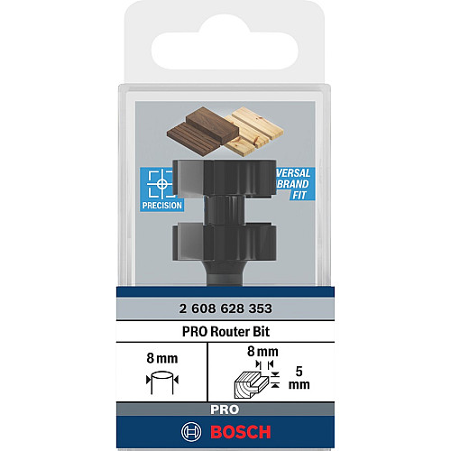 Фреза гребенева Bosch Professional Std S8 D25 L5