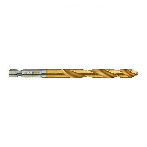 Свердло по металу Milwaukee RedHEX HSS-G TiN, 8х70х111мм