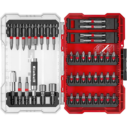 Біти Einhell HEX, PH, PZ, Torx, 50мм, кейс, набір 42шт