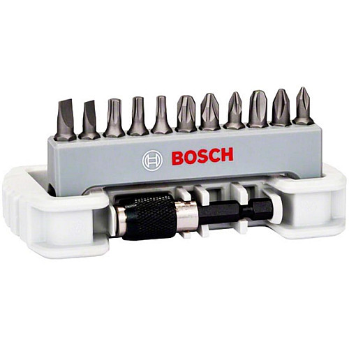 Биты Bosch Professional магнитный битодержатель, SL, PH, PZ, T, 25мм, набор 11шт + держатель