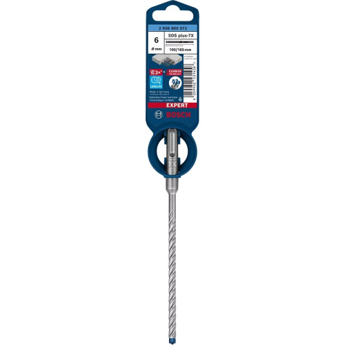 Бур по бетону Bosch Professional SDS-7X для армованого бетону 6x100x165