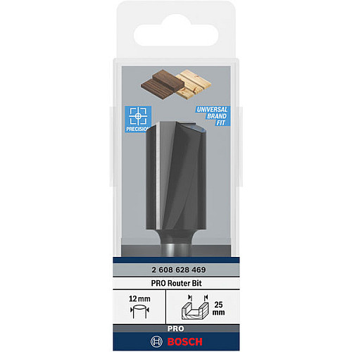 Фреза пазова Bosch Professional з двома лезами Std S12 D25 L40