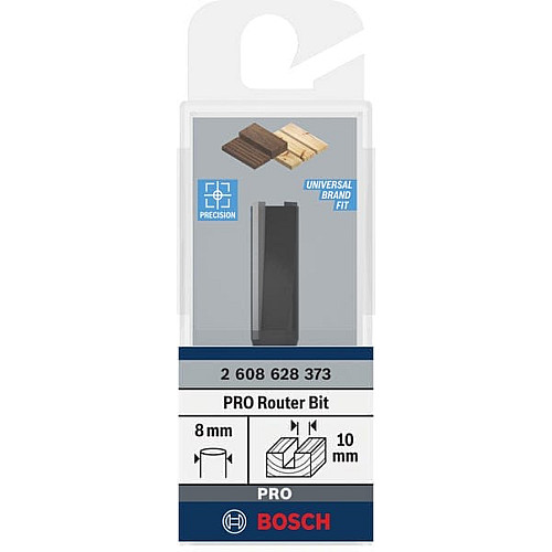 Фреза пазовая Bosch Professional с двумя лезвиями Std S8 D10 L25.4