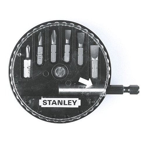 Набор бит Stanley, с магнитным держателем, 1/4