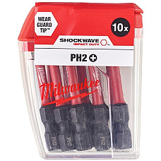 Біти Milwaukee Shockwave PH2х50мм, набір 10шт
