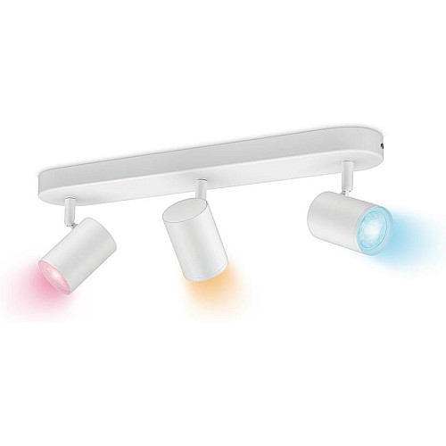 Светильник точечный накладной умный WiZ IMAGEO Spots, 3х5W, 2200-6500K, RGB, Wi-Fi, белый