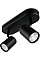 Светильник точечный накладной умный WiZ IMAGEO Spots, 2х5W, 2200-6500K, RGB, Wi-Fi, черный