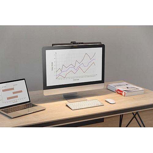 Світильник DIGITUS LED Monitor Light, 5W, 250lm, чорний