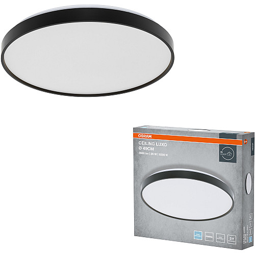 Світильник накладний OSRAM CEILING LUXO 36Вт 6500К чорний