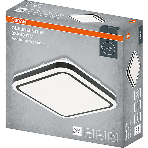Світильник накладний OSRAM CEILING NOIR 330мм Square 24Вт 4000K