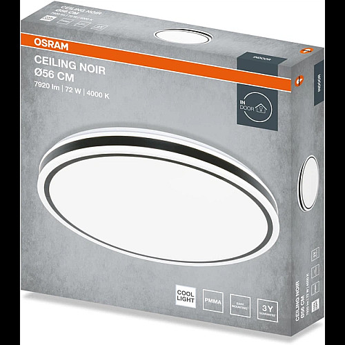 Світильник накладний OSRAM CEILING NOIR 600мм Round 72Вт 4000K