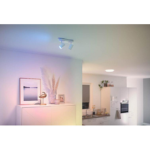 Светильник точечный накладной умный WiZ IMAGEO Spots, 2х5W, 2200-6500K, RGB, Wi-Fi, белый