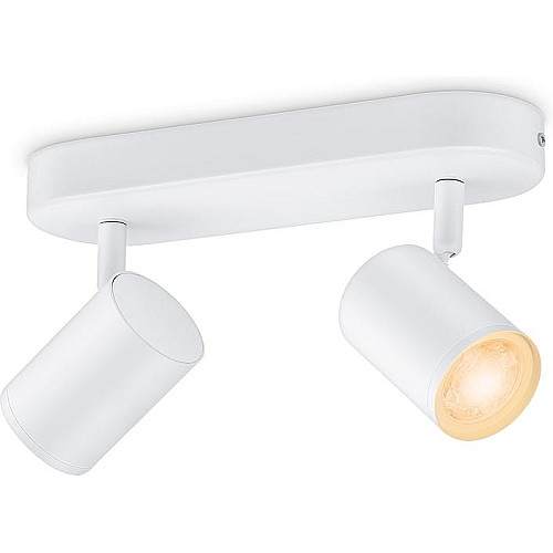 Светильник точечный накладной умный WiZ IMAGEO Spots, 2х5W, 2200-6500K, RGB, Wi-Fi, белый