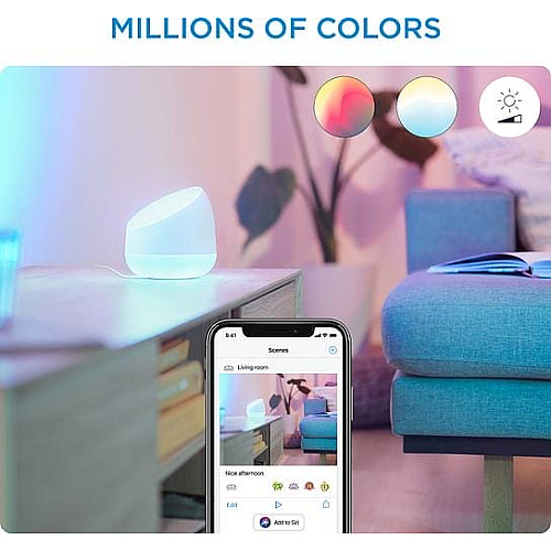 Светильник WiZ LED 9Вт 2200-6500К 640Лм RGB Wi-Fi умный Dual Zonе