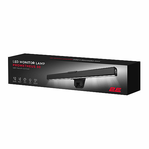 Лампа на ноутбук 2E PROMETHEUS 30 5Вт 3000-6000K USB-A/USB-C, чорний