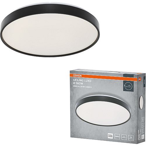 Світильник накладний OSRAM CEILING LUXO 24Вт 4000К чорний