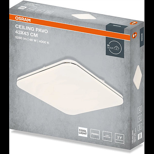 Світильник накладний OSRAM CEILING PAVO 430мм Square 48Вт 4000K