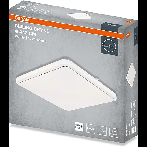 Світильник накладний OSRAM CEILING SKYNE 480мм  Square 72Вт 4000K
