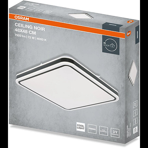 Світильник  НСП OSRAM CEILING NOIR 48x48см Square 72 W 4000 К