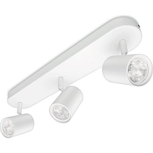 Светильник точечный накладной умный WiZ IMAGEO Spots, 3х5W, 2200-6500K, RGB, Wi-Fi, белый