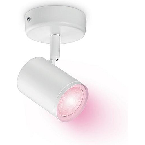 Светильник точечный накладной умный WiZ IMAGEO Spots, 1х5W 2200-6500K RGB белый