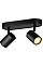Светильник точечный накладной умный WiZ IMAGEO Spots, 2х5W, 2200-6500K, RGB, Wi-Fi, черный